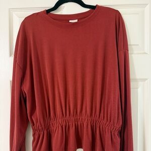 Crimson Red Blouse